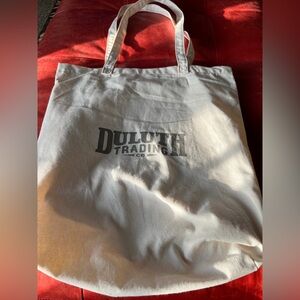 Duluth Trading Co. Cream Canvas Tote